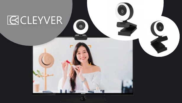 Cleyver - Webcam USB pour visioconférence