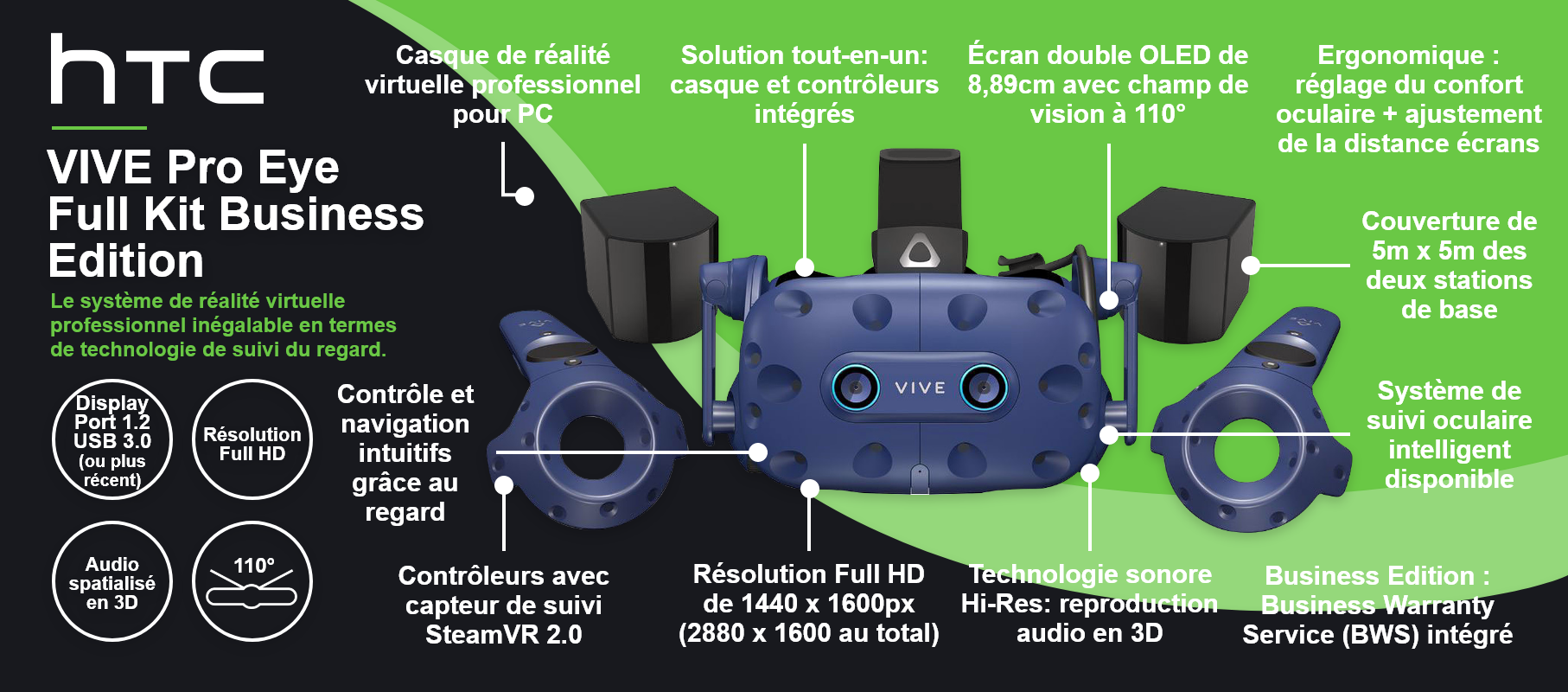 HTC VIVE Pro Eye Full Kit Business Edition