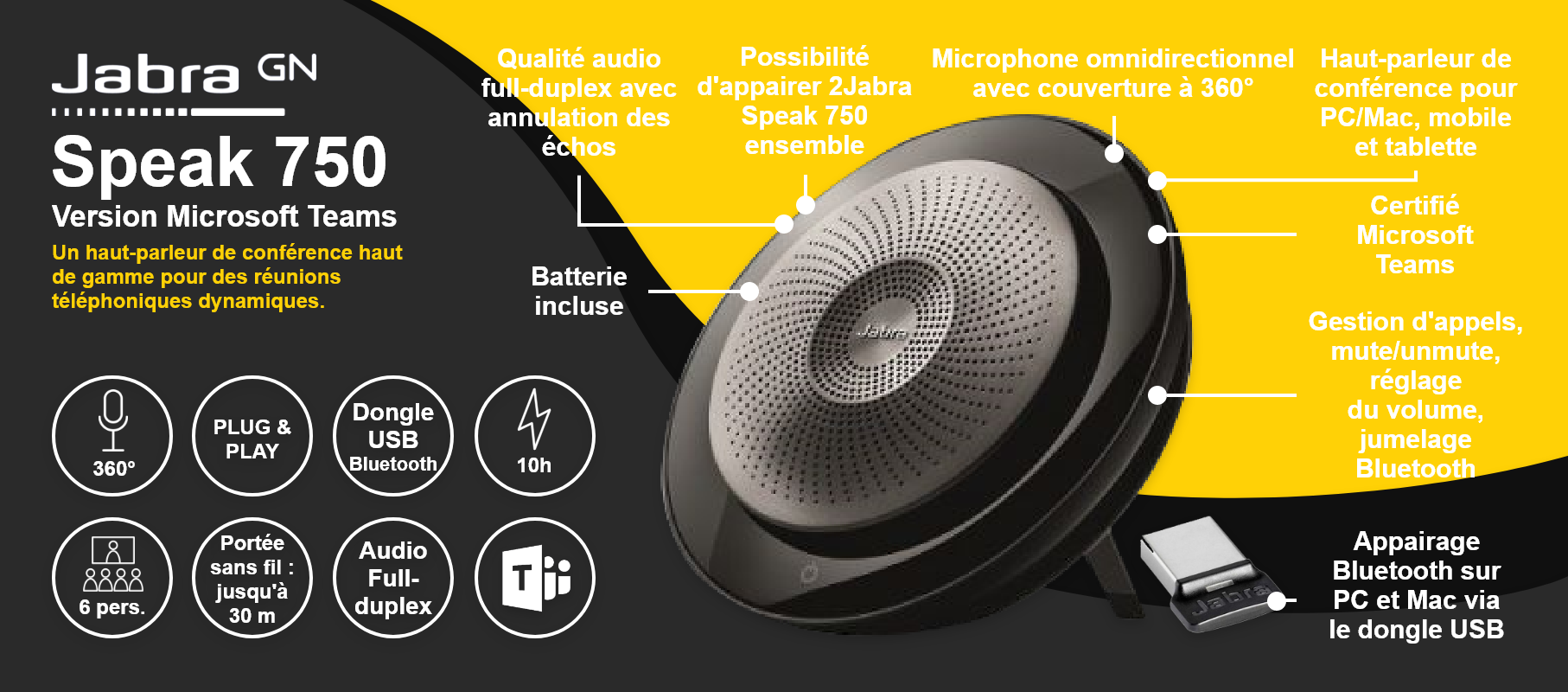 Jabra Speak 750 - Version Microsoft Teams 