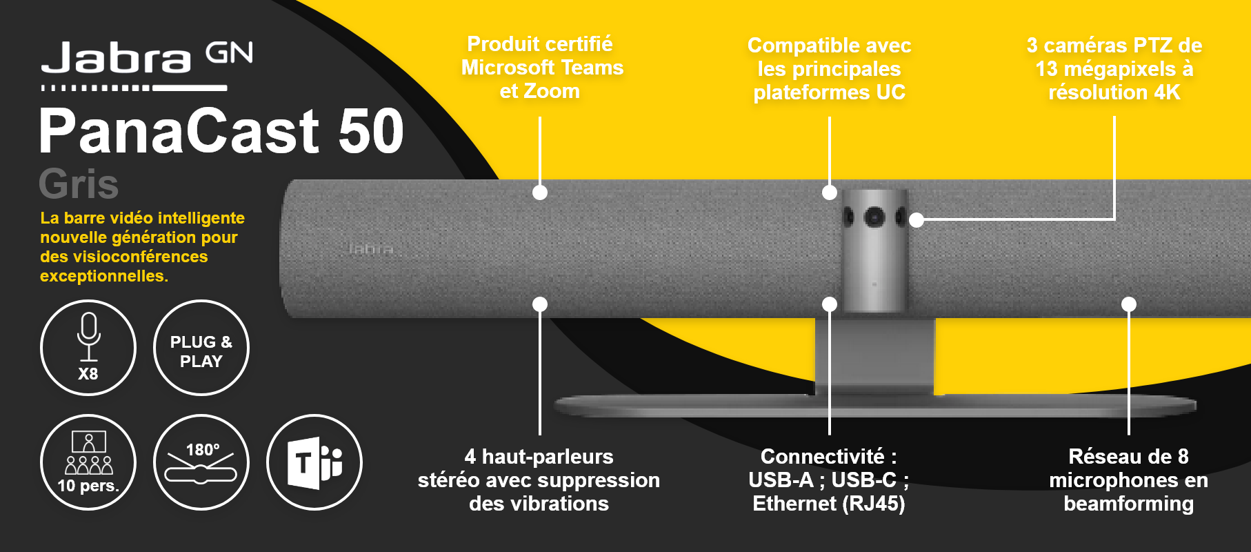 Jabra PanaCast 50 Gris