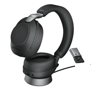 Jabra Evolve2 85 Link380a UC Stereo avec support de charge - Noir