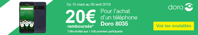 Doro 8035 - Smartphone pour séniors - Grosses touches - Confort