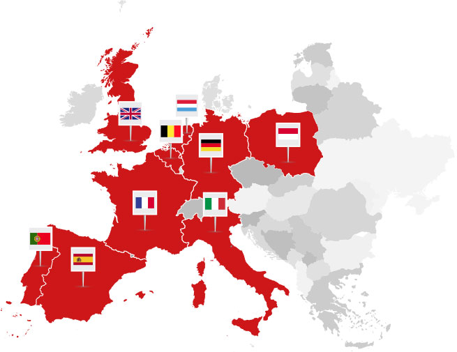Onedirect présent dans 9 pays